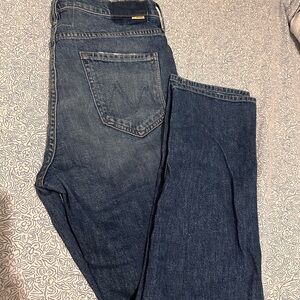 MOTHER Dark Blue Denim Jeans